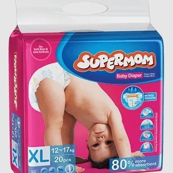 SUPERMOM Baby Diapers XL — 20 Pcs