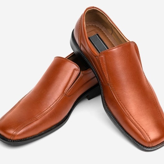 Tan Slip-On Formal Loafers
