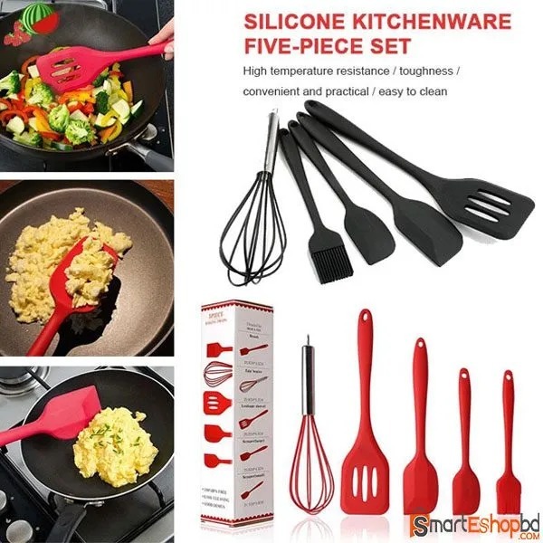 Silicone Kitchenware 5-Piece Set
